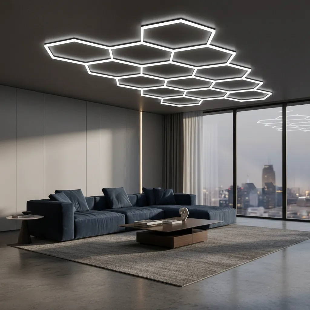 Pendente Hexagonal Led
